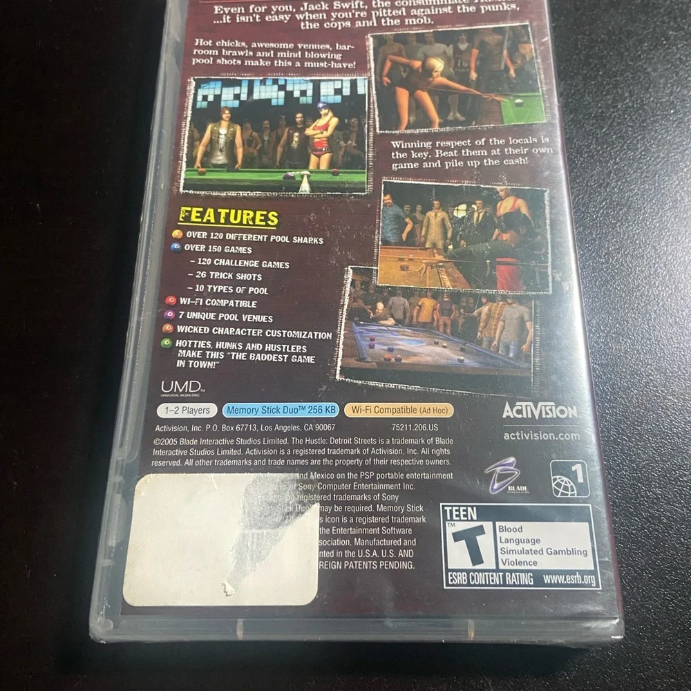 The hustle Detroit Streets Activision Sony PSP Game Factory Sealed New (B1)